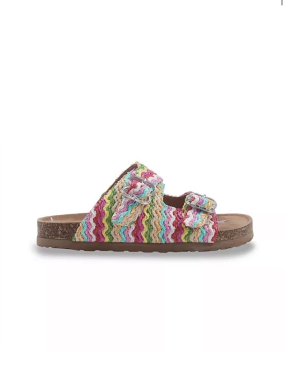 Sam Edelman Kids Multicolor Crochet Slide Sandals, Size 12
